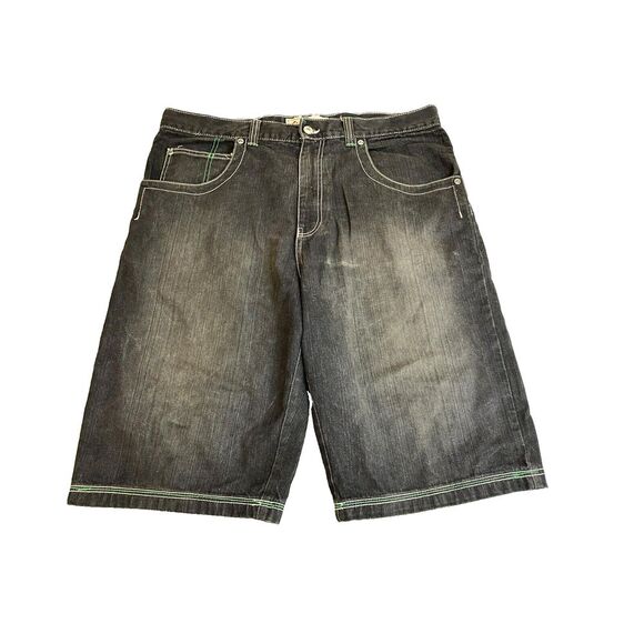 Other - RIC Shorts Adult 38x14.5 Black Denim Bermuda Baggy Skater Urban Jean Mens‎